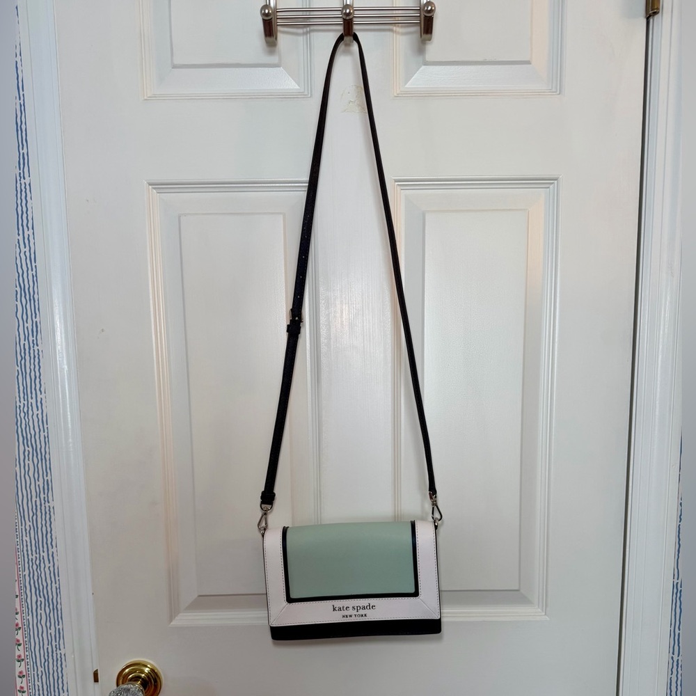 Kate Spade Mint and Navy Crossbody Bag